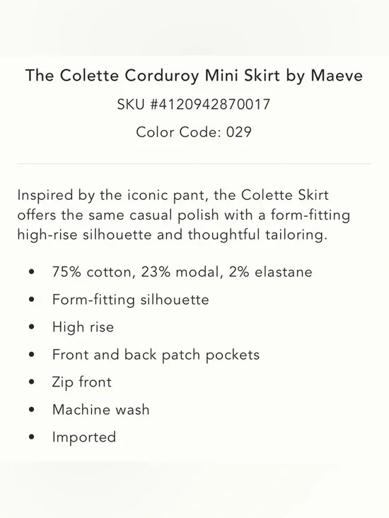 Anthropologie Colette mini skirt - Picture 3 of 8